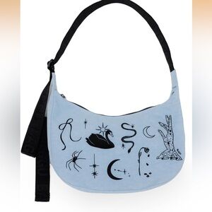 NWT Baggu Mini Nylon Shoulder Bag Embroidered Ballet Icons